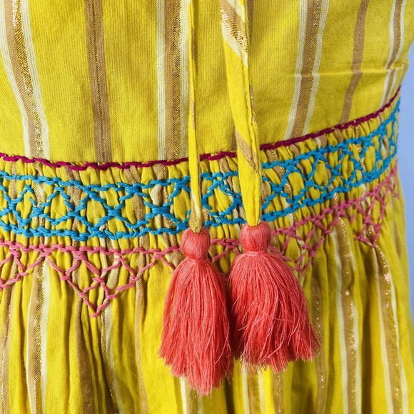 Uncle Frank Anthropologie Sz XS Sunny Days Yellow Dress - Picture 10 of 12